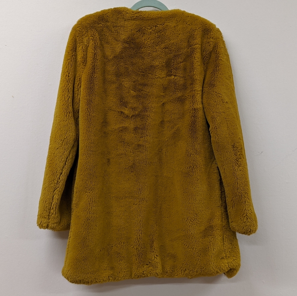 Nordstrom Gold Faux Fur Coat (XS) - Picture 2 of 7